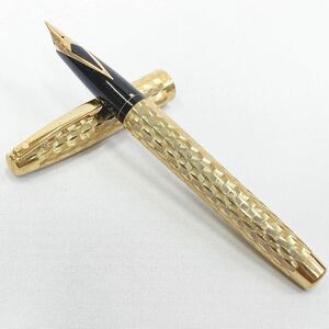 SHEAFFER Sheaffer fountain pen GOLD ELECTROPLATED Gold pen .:14K-585 USA writing implements 
