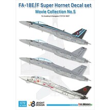 DEF Model 1/72 F/A-18 F-14 デカール ムービーコレクション No.5 トップガン マーベリック Topgun JD72006 ハセガワ アカデミー レベル_画像1