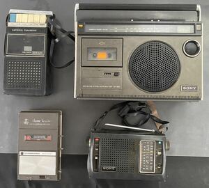 ラジカセ まとめ SONY ソニー CF-1980 ICF-5300 National Panasonic パナソニック RQ309s STANDARD SR-122B ラジオ 動作未確認 現状品D10S