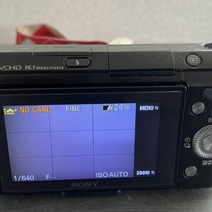 SONY ソニー デジタル一眼カメラ NEX-F3 ブラック E3．5ー5．6／18-55 OSS E 4.5-6.3/55-210 OSS E 2.8/16 シャッターOK 現状品 D32Nの画像4