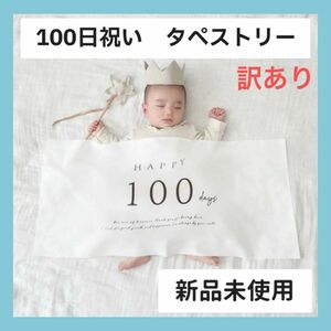 【訳あり】100日祝い タペストリー おうちフォト 誕生日