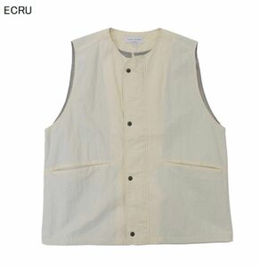 Manual Alphabet マニュアルアルファベット　NYLON RIP/S VEST ナイロンベスト　ノーカラーベスト