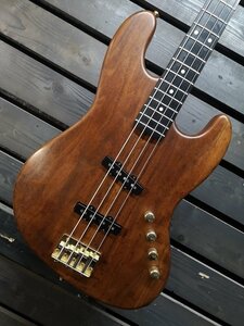 ◆送料半額!!■整備品■下取OK!!★MOON ムーン JJ-4 4弦 JAZZ BASS Walnut ウォルナット・アクティブ・ベース エボニー指板 G1B22206