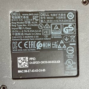 1円～ Dell Business Dock WD15 ドック + 180W ACアダプタ 5セット 約6kg まとめ売り 現状品 (動作未確認)の画像4