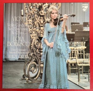 【レコードコレクター放出品】 LP　ローラ・ボベスコ　ヴィオッティ　ヴァイオリン協奏曲　第22番 , 第23番　国内盤　PHILIPS