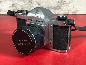 【歴史ある写真館からの掘り出し物】 ASAHI　PENTAX　ペンタックス　S2　Super-Takumar レンズ 1:2 / 55　一眼レフ　現状品　(動作未確認)