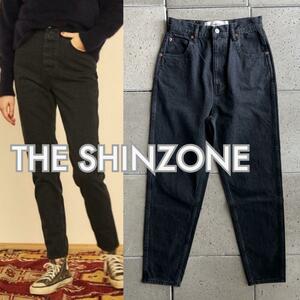 【THE SHINZONE シンゾーン】CARROT DENIM キャロット デニム パンツ 34 ブラック 黒