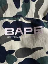 初期 90s NIGO【A BATHING APE アベイシング エイプ】1stカモフラージュ サル迷彩 2way ナイロン ジャケット M BAPE_画像7