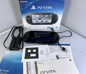  beautiful goods PSVITA PCH-2000 body set black Wi-Fi model +8GB memory card SONY PlayStation VITA operation verification settled 