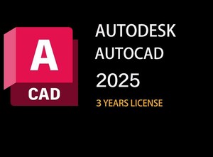 Autodesk Autocad 2022～2025 Win64bit & Mac 正規版 ユーザ登録・サポート・アップデート等付属 ３年 サブスクリプション