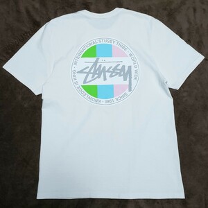 STUSSY CLASSIC DOT PIGMENT DYED TEE M ステューシー クラシック ドット ピグメント Tシャツ サークルロゴ ビッグロゴ SSリンク USA OLD