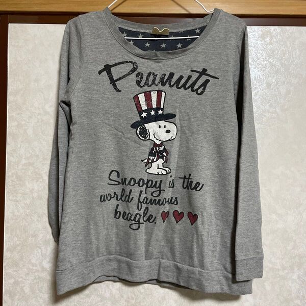 SNOOPY 薄手トレーナー