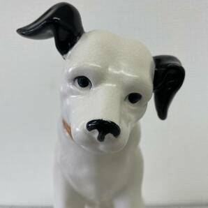 E003-M25-89 Victor ビクター ビクター犬 犬 ニッパー君 高さ 約24cm 陶器 置物 飾り物 アンティーク レトロ コレクションの画像5