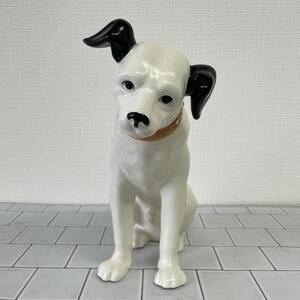 E003-M25-89 Victor ビクター ビクター犬 犬 ニッパー君 高さ 約24cm 陶器 置物 飾り物 アンティーク レトロ コレクション