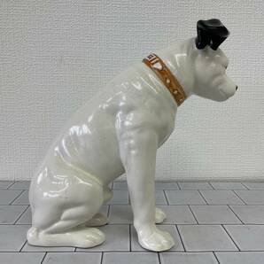 E003-M25-89 Victor ビクター ビクター犬 犬 ニッパー君 高さ 約24cm 陶器 置物 飾り物 アンティーク レトロ コレクションの画像4