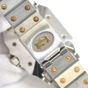 Y.OSｗ 1円スタート Cartier カルティエ サントス ガルベLM 腕時計 スクエア デイト 自動巻き SS メンズ 稼働品の画像7