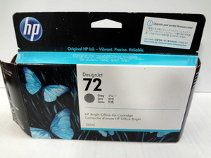 ⑩ original HP 72 gray ink cartridge C9374A expiration of a term 2022 AUG