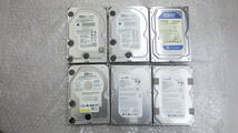 Western Digital Seagate 3.5インチHDD　ハードディスク　WD3200AAJS　ST3320820AS　320GB　SATA　6個セット　中古動作品_画像1