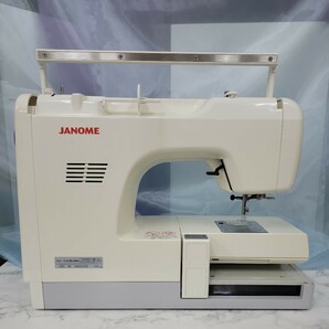 JANOME ジャノメ 刺しゅう名人 8080 852型コンピューターミシン 刺繍枠2組/付属品/ハードケース付き 現状品の画像8