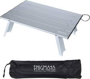 ENIGMATA アウトドア テーブル キャンプ用品 ミニテーブル アルミ製 ピクニックテーブル 折りたたみ式 コンパクト 超軽量