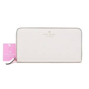 ケイトスペード Kate Spade ラージ コンチネンタル ジップ ウォレット サフィアーノレザー K4697 長財布 アイボリー 新品同様 中古