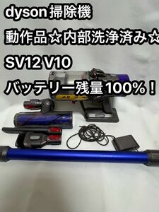 動作品ダイソンコードレス掃除機 dyson sv12 V10 ⑥