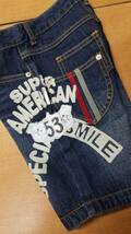 新品☆130ｃｍ《CHAOCHAU☆SUPER・AMERICAN☆53☆ハーフジーンズ》SUECIAL SMILE_画像5