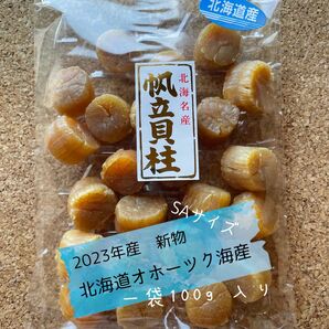 ２０２3年　北海道産　SAサイズ　100g 干貝柱 貝柱 帆立 干 貝 乾燥 乾燥帆立　帆立貝柱　乾燥貝柱 ホタテ　