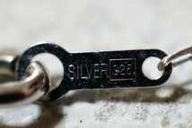 381 天然ターコイズ 本真珠 パール トルコ石 ネックレス ヴィンテージ アクセサリー SILVER 925刻印 天然石 宝石 色石 ペンダント 装飾品_画像4