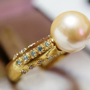 516 本真珠 パール リング 指輪 ヴィンテージ アクセサリー SILVER 925刻印 アンティーク 冠婚葬祭 装飾品の画像3