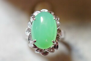 511 天然石 緑石 リング 指輪 ヴィンテージ アクセサリー アンティーク 色石 宝石 カラーストーン 装飾品