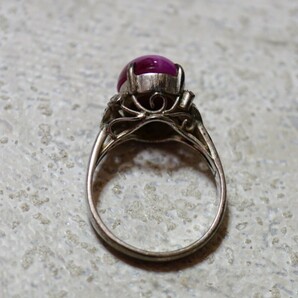 746 リンデンスタールビー リング 指輪 ヴィンテージ アクセサリー 18K刻印 メッキ アンティーク 色石 宝石 カラーストーンの画像2