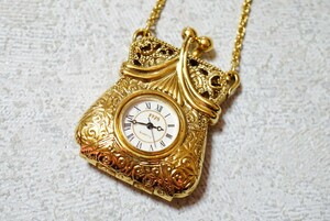 832 1928 Gold цвет подвеска часы колье Vintage аксессуары античный бренд кварц карманные часы неподвижный товар 