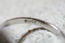 928 天然琥珀 リング 指輪 ヴィンテージ アクセサリー SILVER刻印 天然石 カラーストーン アンバー コハク アンティーク 装飾品_画像4