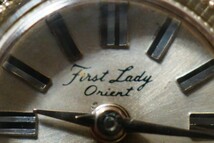 1720 稼働品 ORIENT/オリエント First Lady/ファーストレディ 手巻き レディース 腕時計 ブランド ヴィンテージ アクセサリー アンティーク_画像3