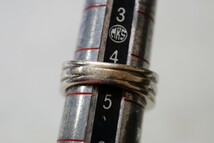 1679 海外製 シルバー リング 指輪 ヴィンテージ アクセサリー SILVER 925刻印 アンティーク シルバージュエリー 装飾品_画像3
