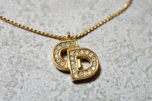 1605 Christian Dior/クリスチャンディオール ゴールドカラー ブレスレット 海外 ブランド ヴィンテージ アクセサリー Dior 装飾品