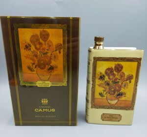 □CAMUS GOGH COGNAC SPECIAL RESERVE カミュ スペシャルリザーブ ブック ゴッホ ひまわり コニャック ブランデー 未開栓