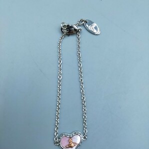 〇Vivienne Westwood ペトラ オーヴ ハート ブレスレット ラインストーン シルバー ピンク ヴィヴィアンウエストウッド アクセサリーの画像7