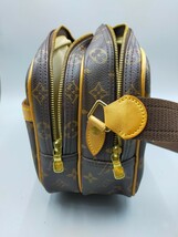 ☆LOUIS VUITTON リポーター M45254 モノグラムショルダーバッグ ブラウン ルイヴィトン_画像3