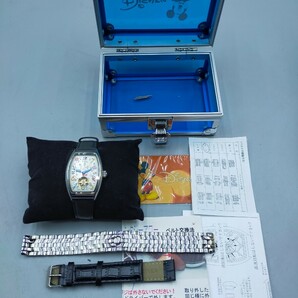 ●Disney ミッキーファンタジーアワー 手巻きアナログ腕時計 ミッキーマウス 生誕77周年 8000本限定 交換ベルト付きの画像1