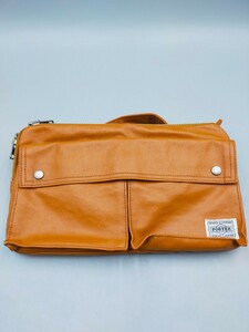 *PORTER waist bag Freestyle Camel Brown Porter Yoshida bag 