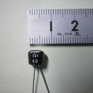 電解コンデンサー 47μF 16V KD 10個セット 未使用品 【複数セット有】 【管27-1】の画像2