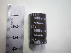  electrolytic capacitor 1000μF 50V Nitsuko 1 piece price unused goods [ two or more pieces have ] [ tube 24-3]