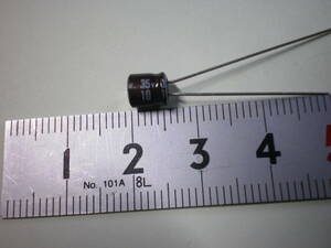  электролитический конденсатор 10μF 35V Nippon Chemi-Con 5 шт. комплект не использовался товар [ несколько комплект иметь ][ труба 59-1]