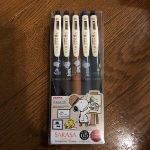 スヌーピー サラサクリップ 5色セット