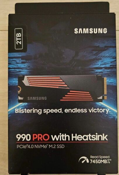 Samsung 990 PRO ヒートシンクモデル 2TB SSD PS5動作確認済み PCIe 4.0(7,450MB/秒)