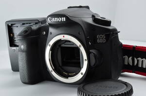 [ первоклассный прекрасный товар ]Canon Canon EOS 60D цифровой однообъективный зеркальный камера shutter число 2,896 ремешок с зарядным устройством .#0199