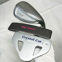 ※【レディースゴルフセット】crystalcat/クリスタルキャット キャディバッグ ドライバー アイアン パター YONEX GOLFPlanner ヘッドカバー_画像5