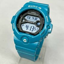◎【CASIO/カシオ】Baby-G BG-6903 ブルー 青色 G-SHOCK Gショック 腕時計 ランナー ランニング レディース腕時計 デジタル 動作品_画像1